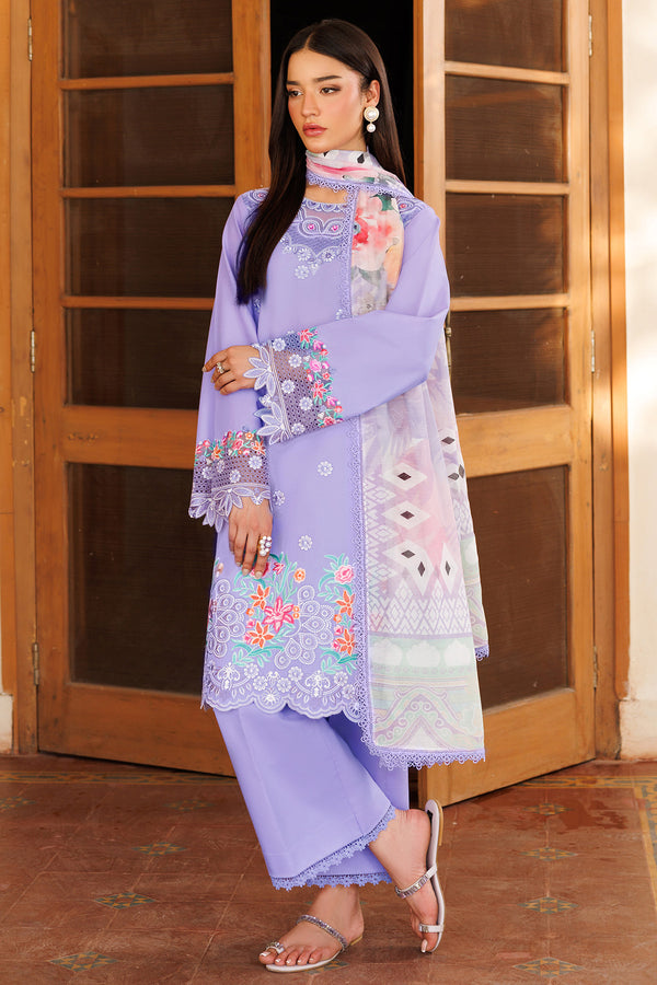 Farasha | Summer Weaves Embroidered Lawn | Lavender Dew by Farasha - Designer Dress - Type: Ladies Clothes - Available at Libayah - 100% Original