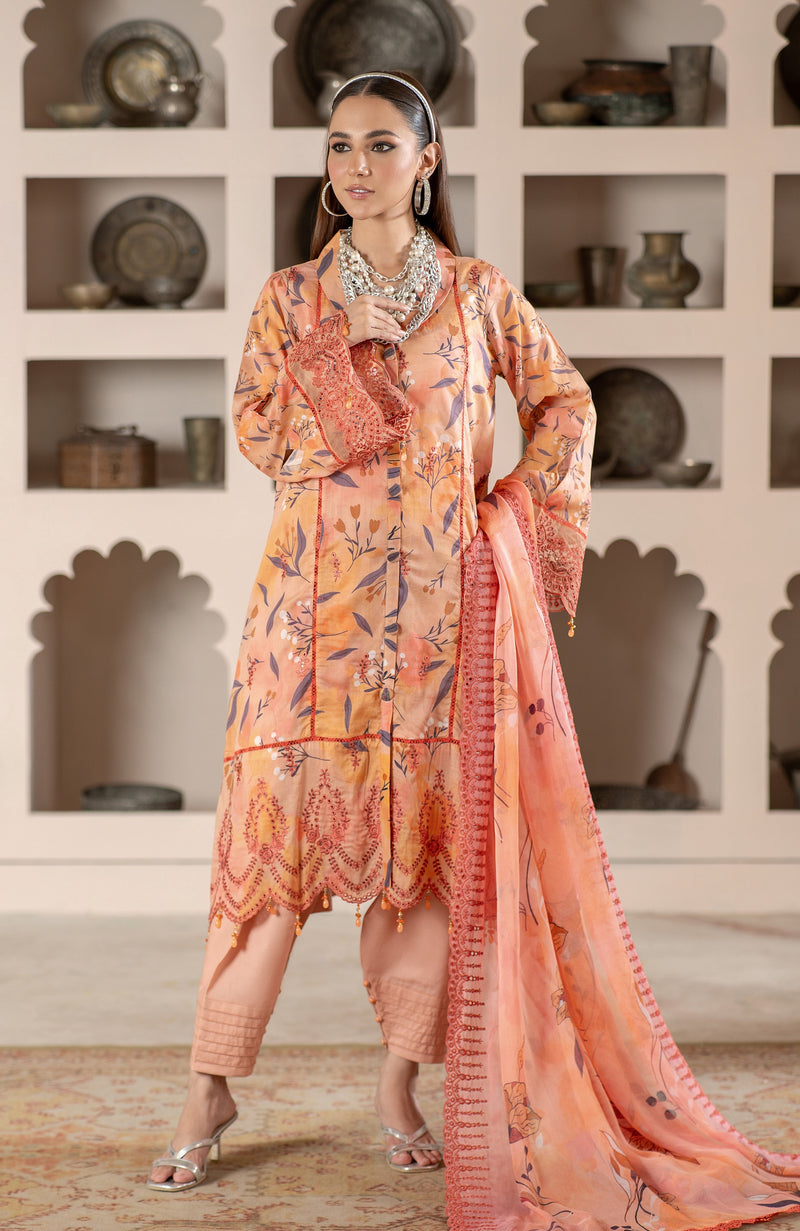 Al Zohaib | Sunshine Bloom Premium Lawn 25 | -SBP-25-11 by Al Zohaib - Designer Dress - Type: Ladies Clothes - Available at Libayah - 100% Original