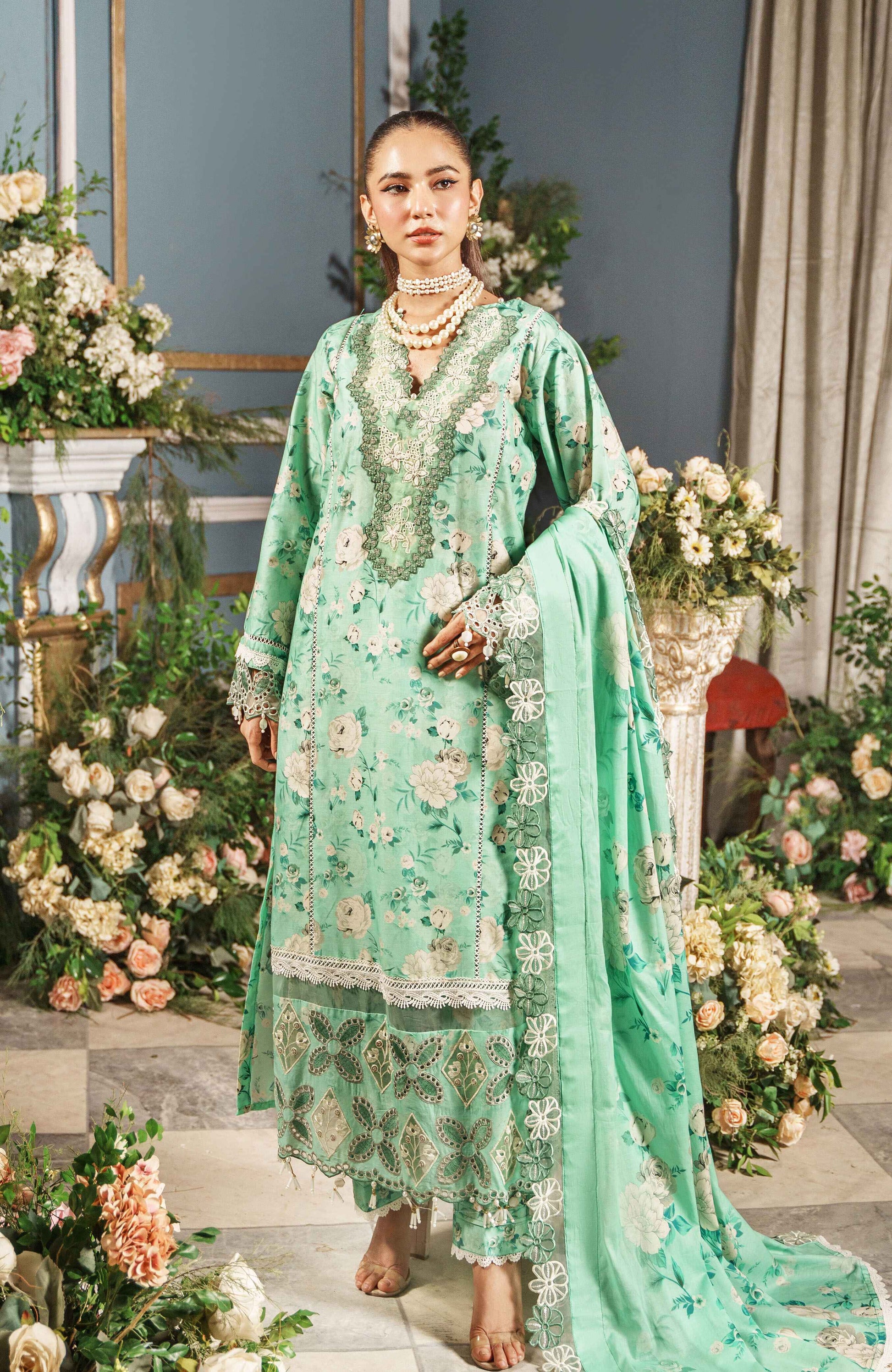 Al Zohaib | Printkari Cutwork Applique 24 | PCA-24-11 by Al Zohaib - Designer Dress - Type: Ladies Clothes - Available at Libayah - 100% Original