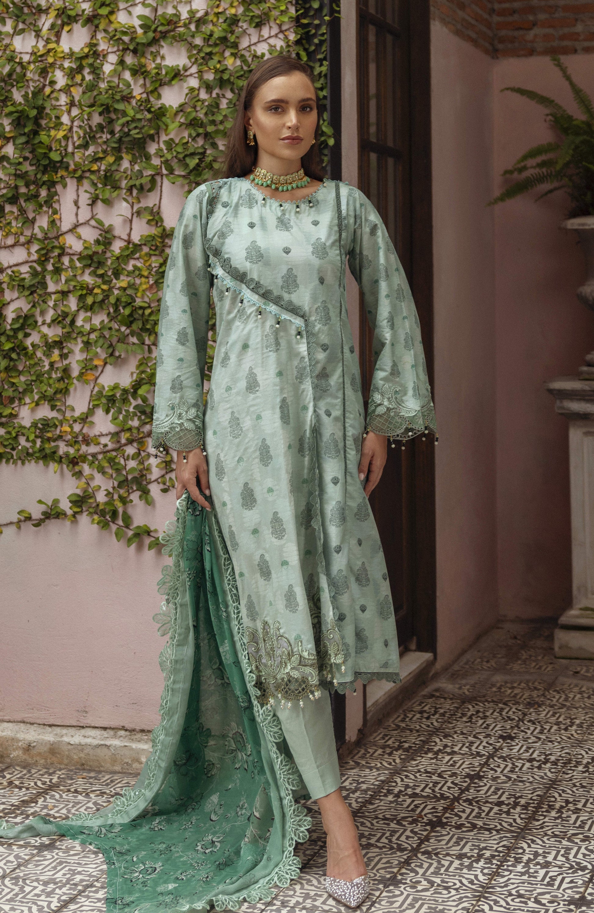 Al Zohaib | Sunshine Bloom | ALZ-01 by Alzohaib - Designer Dress - Type: Ladies Clothes - Available at Libayah - 100% Original