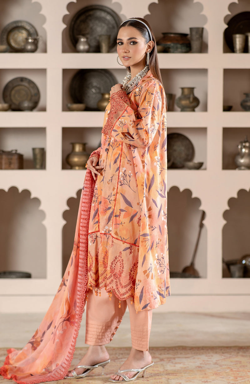 Al Zohaib | Sunshine Bloom Premium Lawn 25 | -SBP-25-11 by Al Zohaib - Designer Dress - Type: Ladies Clothes - Available at Libayah - 100% Original