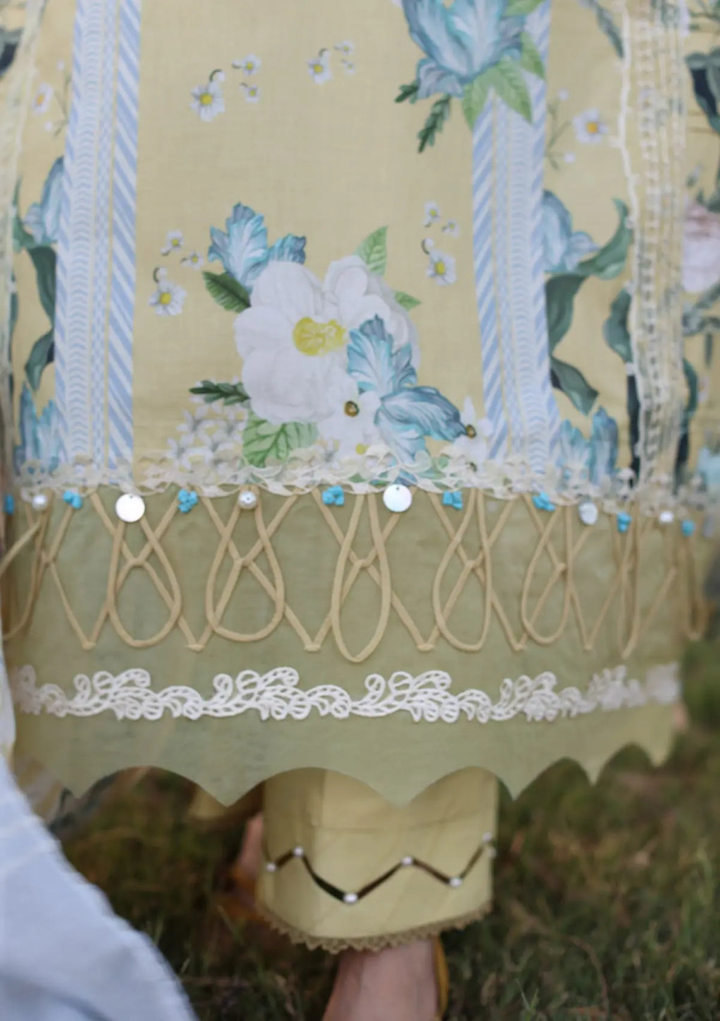 Elaf Premium | Prints Chikankari 24 | 05A CITRUS CRUSH by Elaf Premium - Designer Dress - Type: Ladies Clothes - Available at Libayah - 100% Original