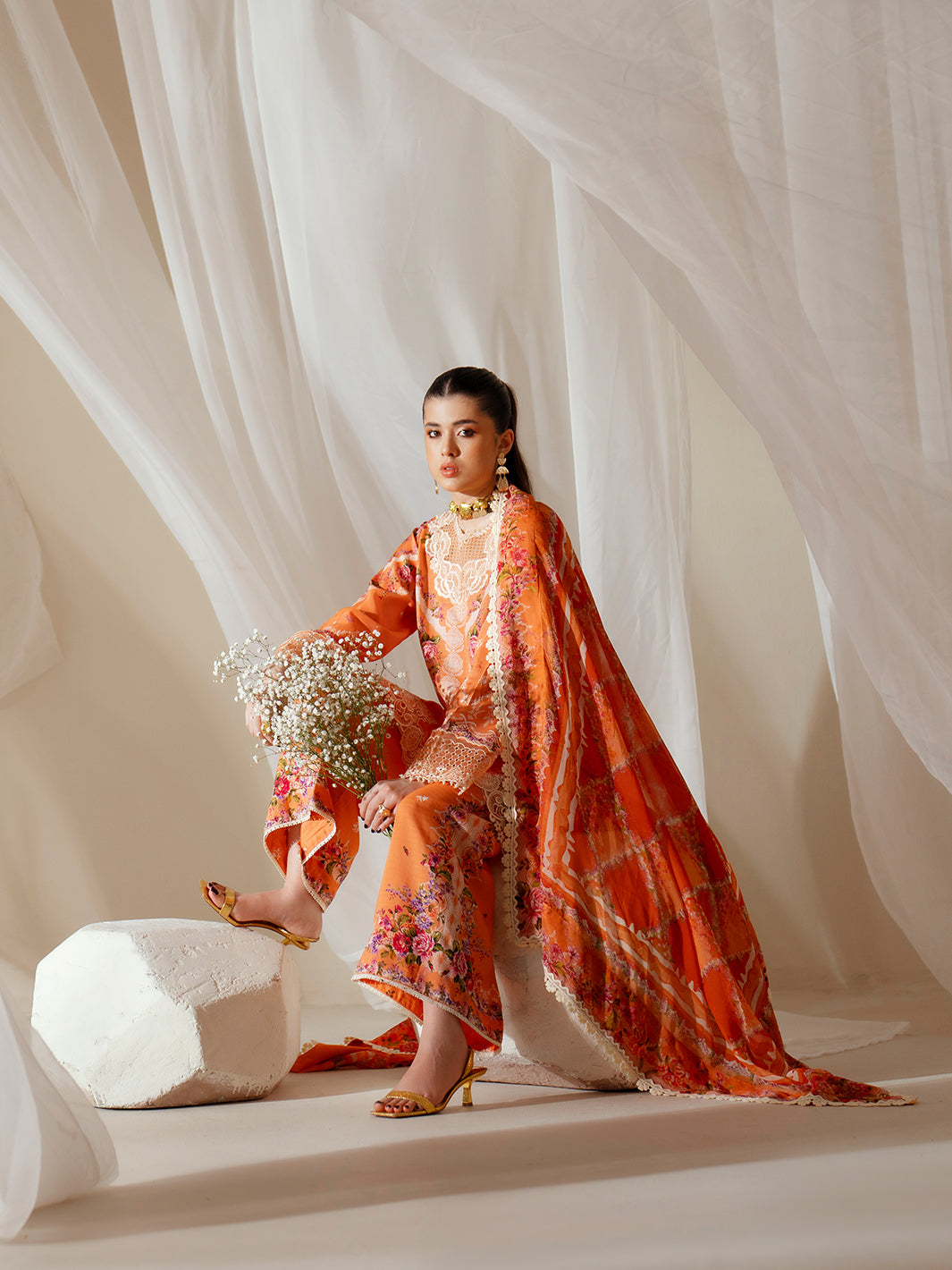 Bin Ilyas | Eres Bonita Viscose 25 | 1101-A by Bin Ilyas - Designer Dress  - Type : Ladies Clothes - Available at Libayah - 100% Original 