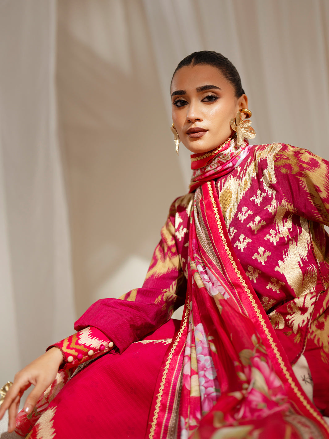 Bin Ilyas | Eres Bonita Viscose 25 | 1102-A by Bin Ilyas - Designer Dress  - Type : Ladies Clothes - Available at Libayah - 100% Original 