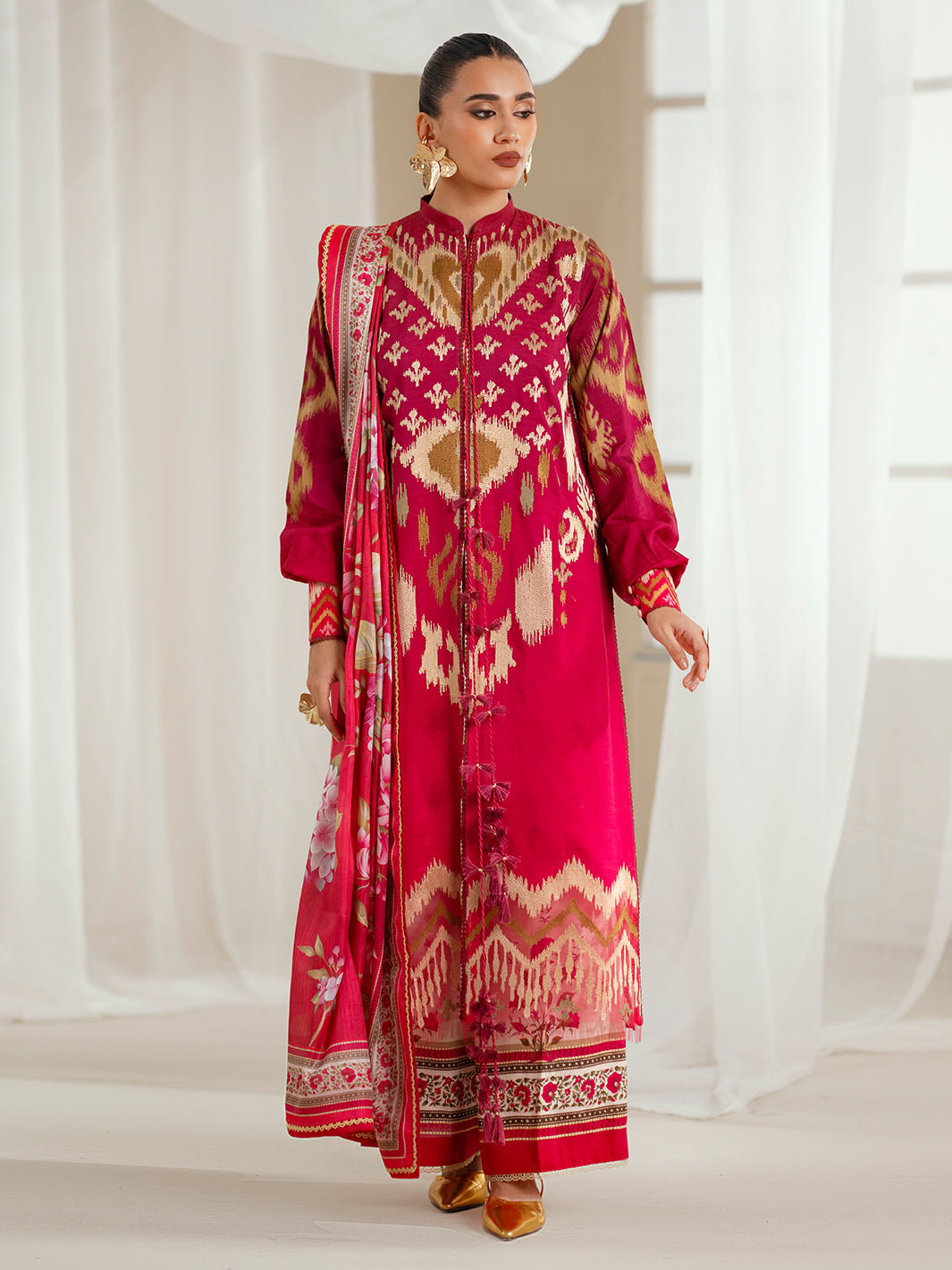 Bin Ilyas | Eres Bonita Viscose 25 | 1102-A by Bin Ilyas - Designer Dress  - Type : Ladies Clothes - Available at Libayah - 100% Original 