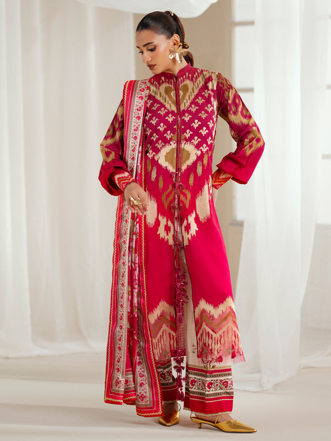 Bin Ilyas | Eres Bonita Viscose 25 | 1102-A by Bin Ilyas - Designer Dress  - Type : Ladies Clothes - Available at Libayah - 100% Original 