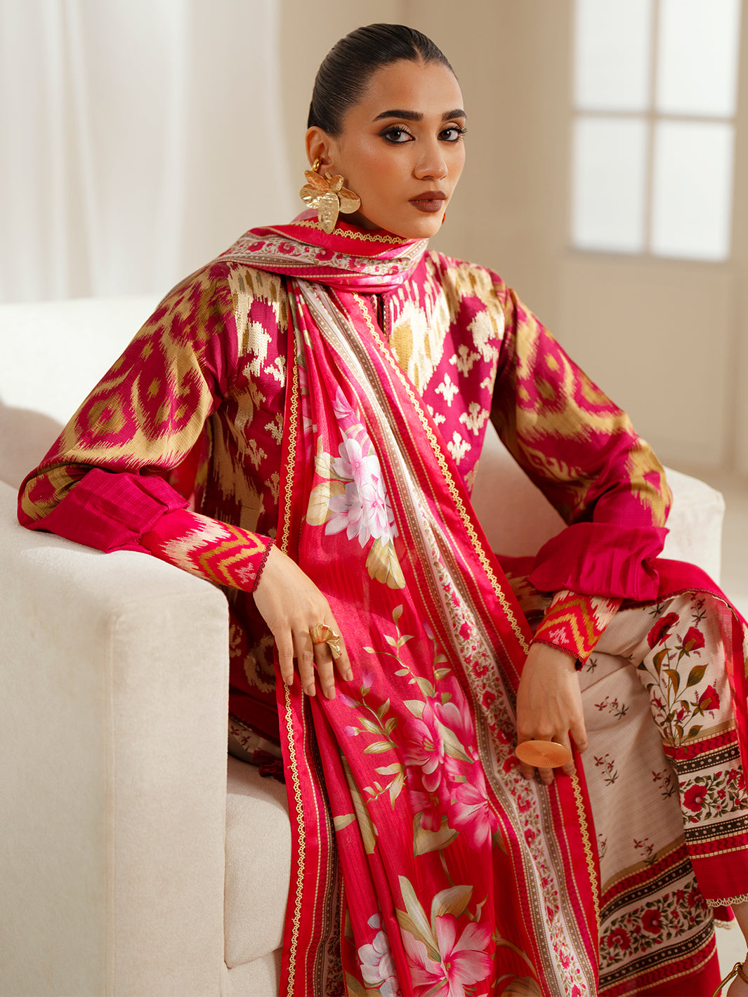 Bin Ilyas | Eres Bonita Viscose 25 | 1102-A by Bin Ilyas - Designer Dress  - Type : Ladies Clothes - Available at Libayah - 100% Original 