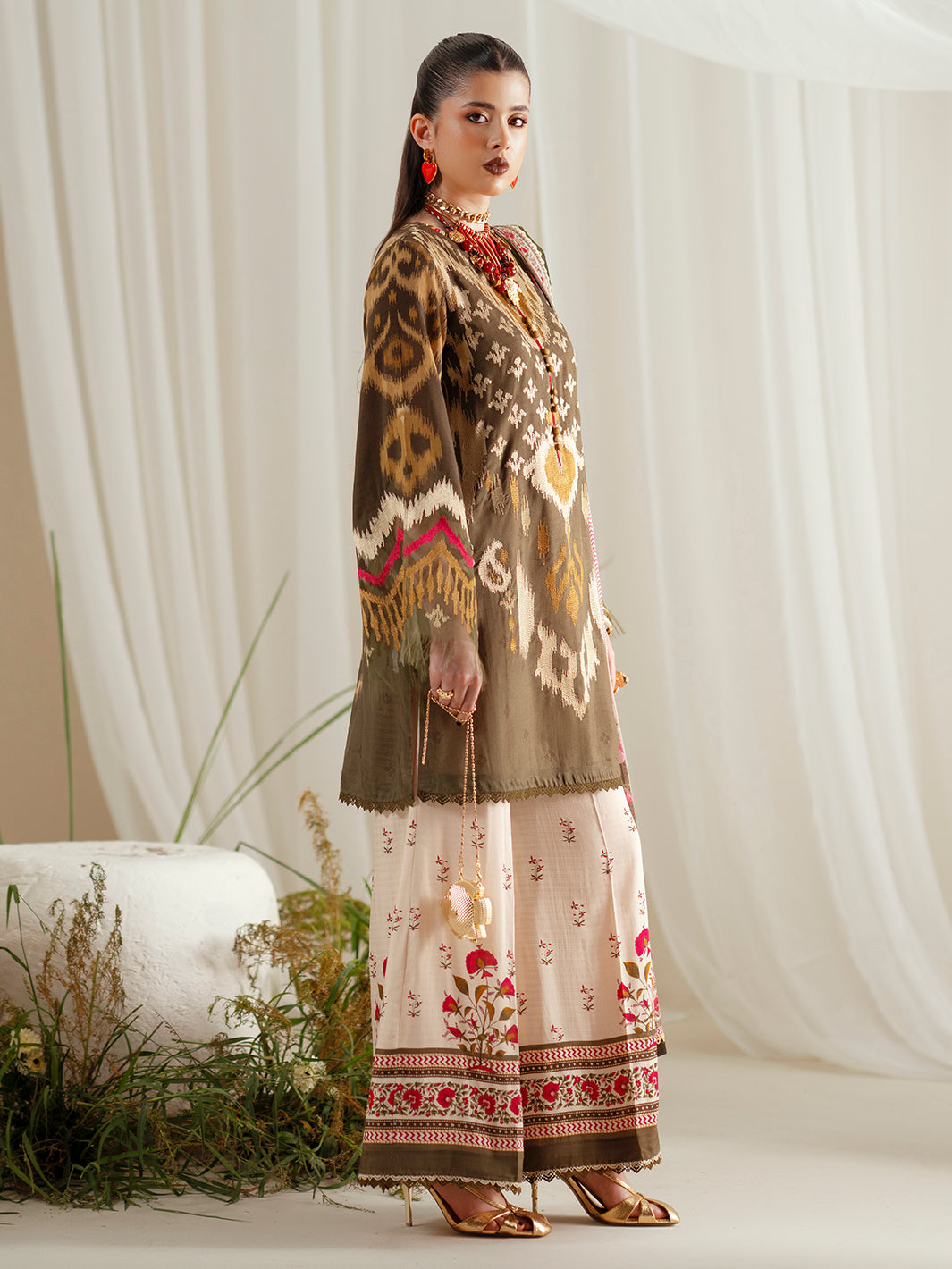 Bin Ilyas | Eres Bonita Viscose 25 | 1102-B by Bin Ilyas - Designer Dress  - Type : Ladies Clothes - Available at Libayah - 100% Original 