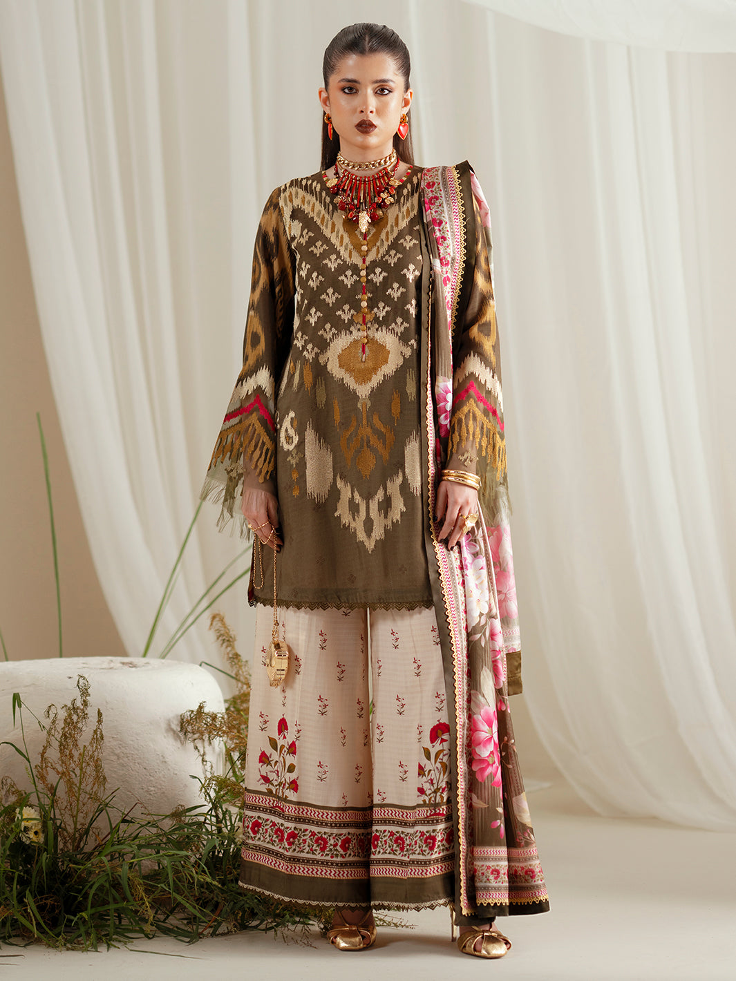 Bin Ilyas | Eres Bonita Viscose 25 | 1102-B by Bin Ilyas - Designer Dress  - Type : Ladies Clothes - Available at Libayah - 100% Original 