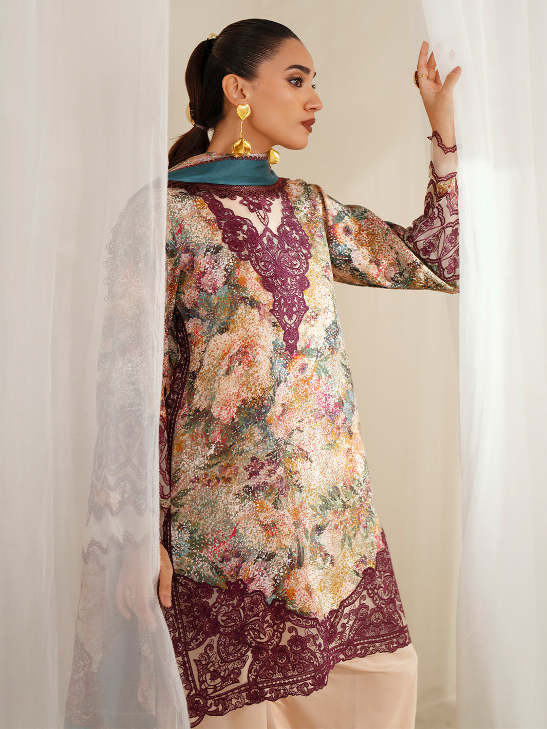 Bin Ilyas | Eres Bonita Viscose 25 | 1104-B by Bin Ilyas - Designer Dress  - Type : Ladies Clothes - Available at Libayah - 100% Original 