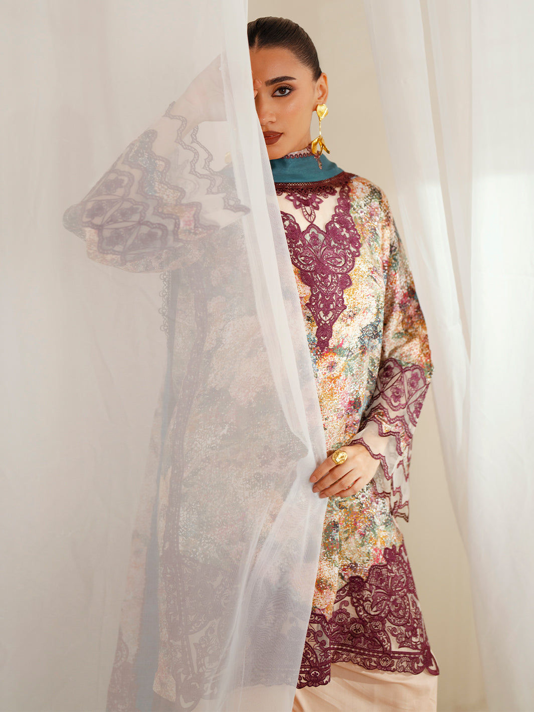 Bin Ilyas | Eres Bonita Viscose 25 | 1104-B by Bin Ilyas - Designer Dress  - Type : Ladies Clothes - Available at Libayah - 100% Original 