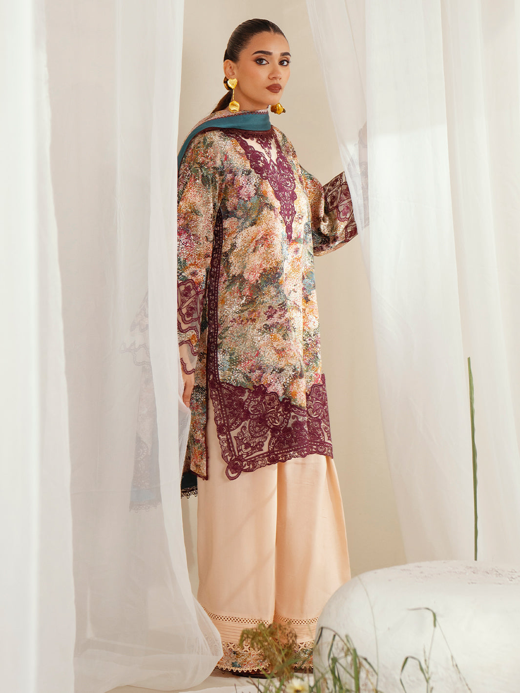 Bin Ilyas | Eres Bonita Viscose 25 | 1104-B by Bin Ilyas - Designer Dress  - Type : Ladies Clothes - Available at Libayah - 100% Original 