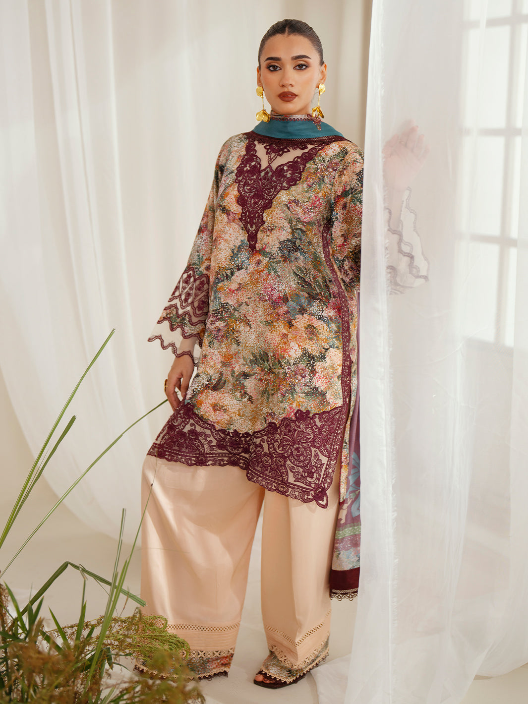 Bin Ilyas | Eres Bonita Viscose 25 | 1104-B by Bin Ilyas - Designer Dress  - Type : Ladies Clothes - Available at Libayah - 100% Original 