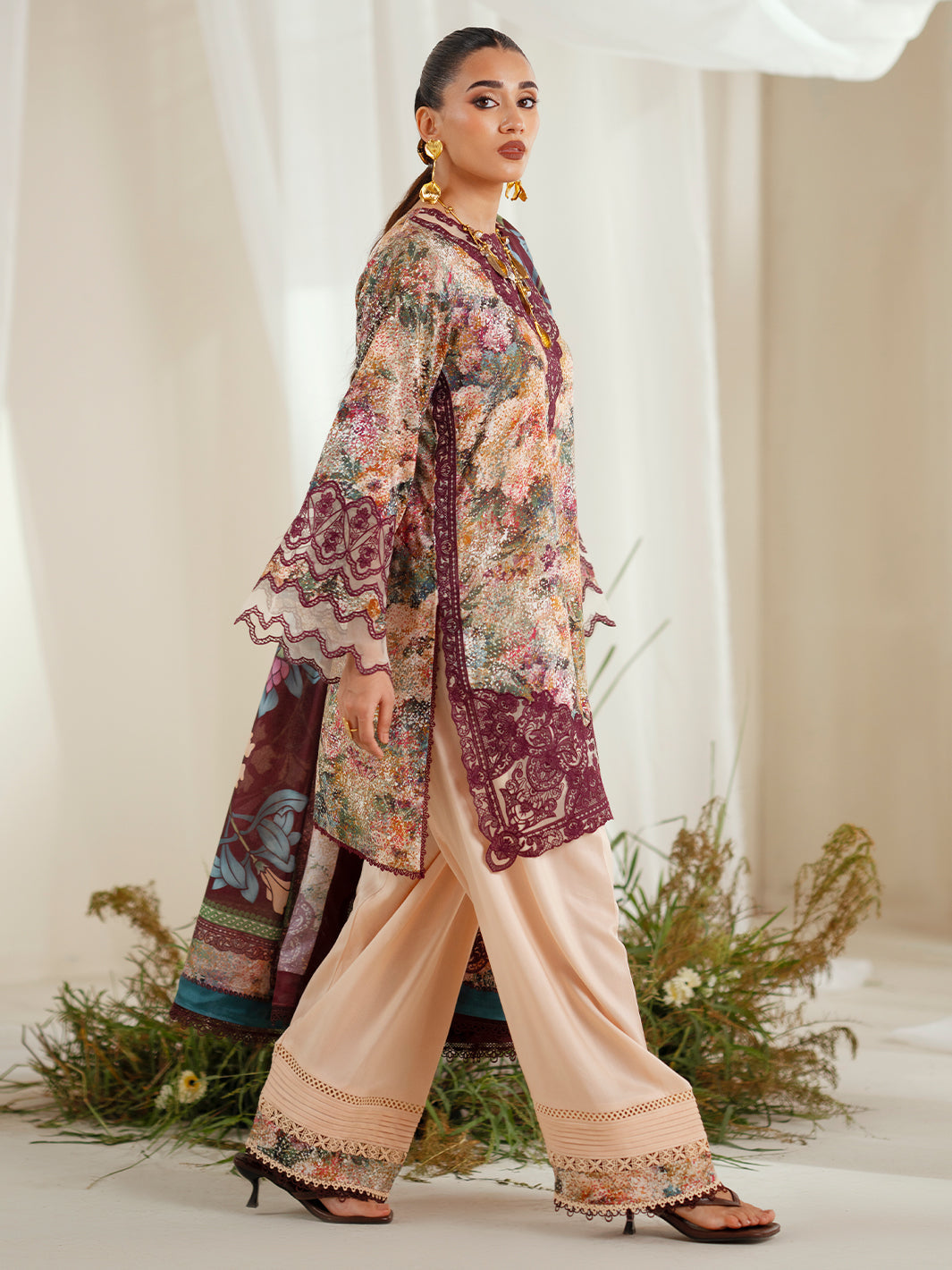 Bin Ilyas | Eres Bonita Viscose 25 | 1104-B by Bin Ilyas - Designer Dress  - Type : Ladies Clothes - Available at Libayah - 100% Original 