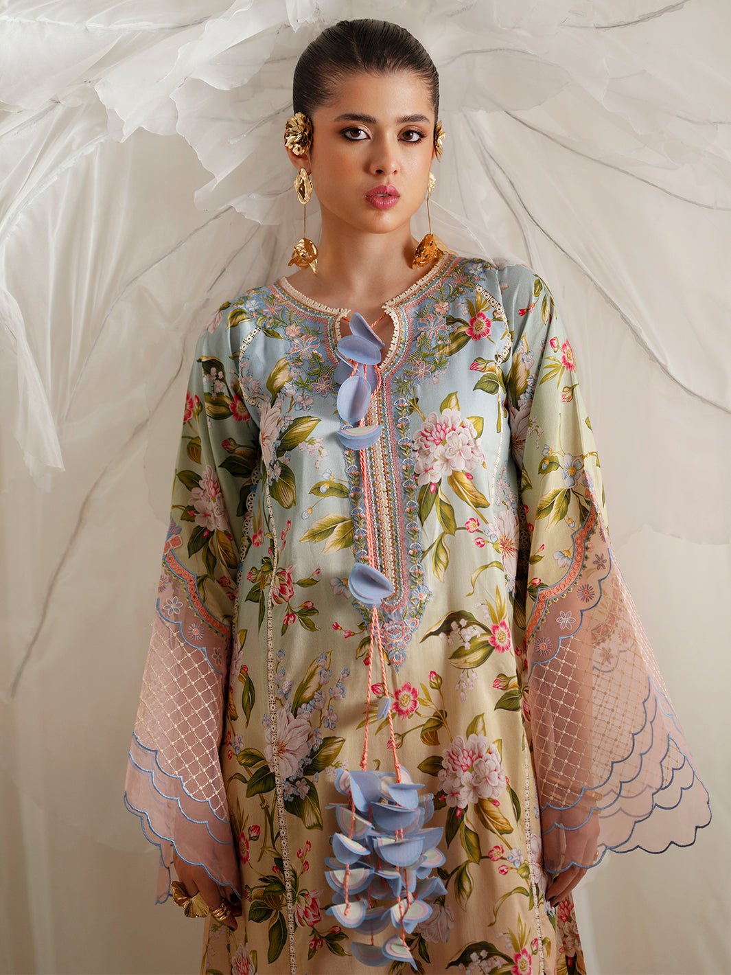 Bin Ilyas | Eres Bonita Viscose 25 | 1105-A by Bin Ilyas - Designer Dress  - Type : Ladies Clothes - Available at Libayah - 100% Original 