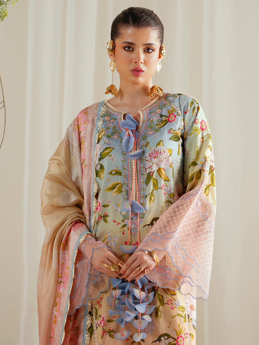 Bin Ilyas | Eres Bonita Viscose 25 | 1105-A by Bin Ilyas - Designer Dress  - Type : Ladies Clothes - Available at Libayah - 100% Original 