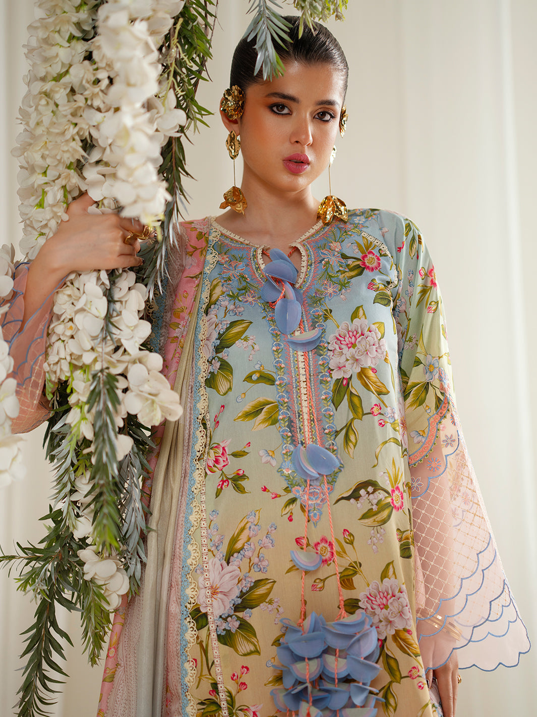 Bin Ilyas | Eres Bonita Viscose 25 | 1105-A by Bin Ilyas - Designer Dress  - Type : Ladies Clothes - Available at Libayah - 100% Original 