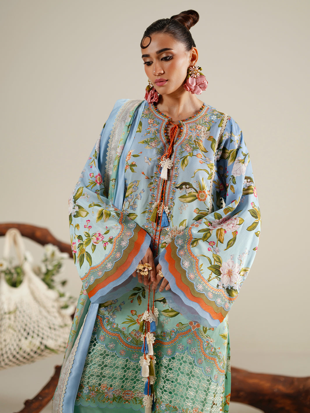 Bin Ilyas | Eres Bonita Viscose 25 | 1105-B by Bin Ilyas - Designer Dress  - Type : Ladies Clothes - Available at Libayah - 100% Original 