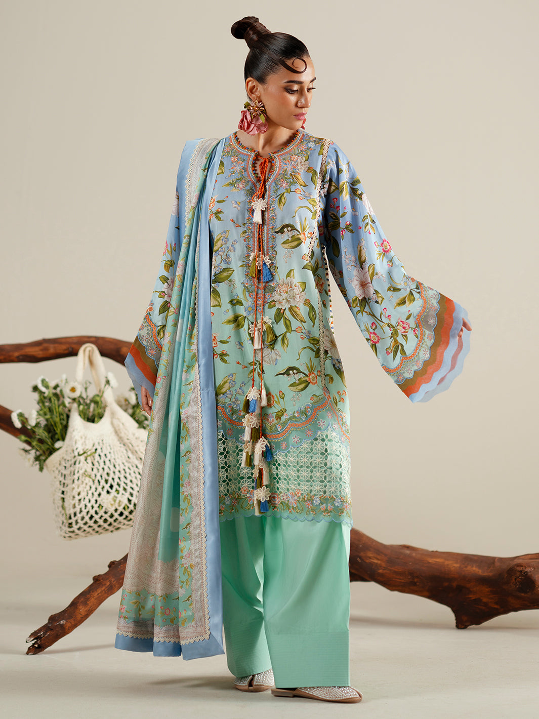 Bin Ilyas | Eres Bonita Viscose 25 | 1105-B by Bin Ilyas - Designer Dress  - Type : Ladies Clothes - Available at Libayah - 100% Original 