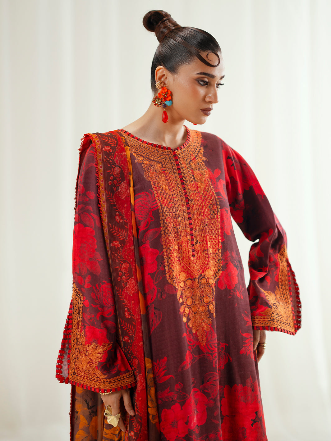 Bin Ilyas | Eres Bonita Viscose 25 | 1106-A by Bin Ilyas - Designer Dress  - Type : Ladies Clothes - Available at Libayah - 100% Original 