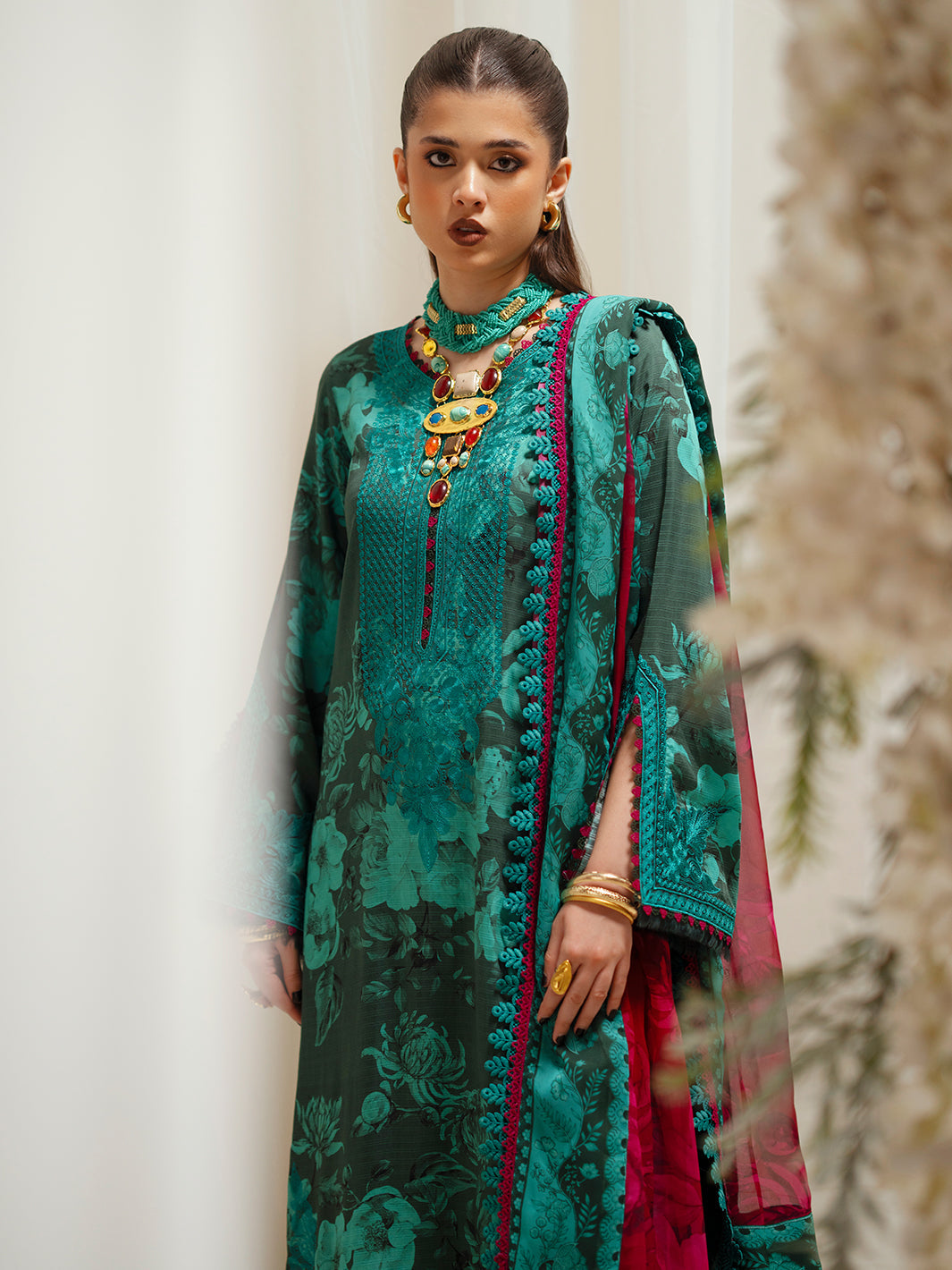 Bin Ilyas | Eres Bonita Viscose 25 | 1106-B by Bin Ilyas - Designer Dress  - Type : Ladies Clothes - Available at Libayah - 100% Original 