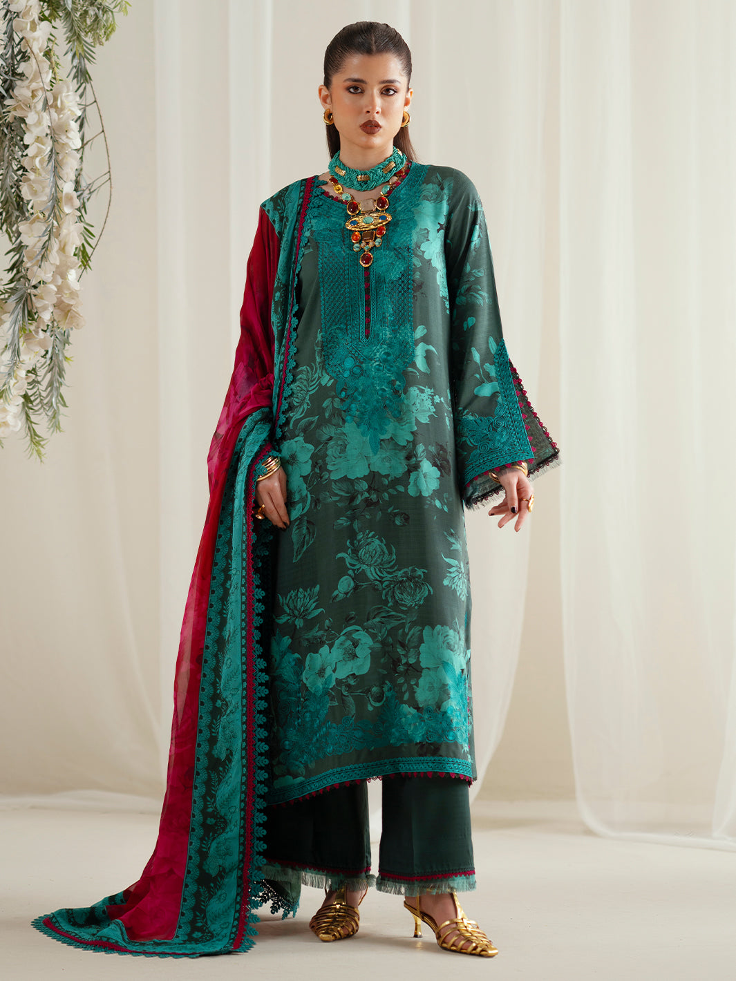 Bin Ilyas | Eres Bonita Viscose 25 | 1106-B by Bin Ilyas - Designer Dress  - Type : Ladies Clothes - Available at Libayah - 100% Original 