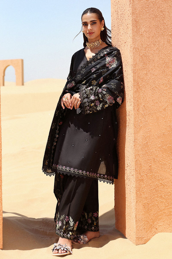 Cross Stitch | Eid Lawn 24 | DEEP SHADOW by Cross Stitch - Designer Dress - Type: Ladies Clothes - Available at Libayah - 100% Original
