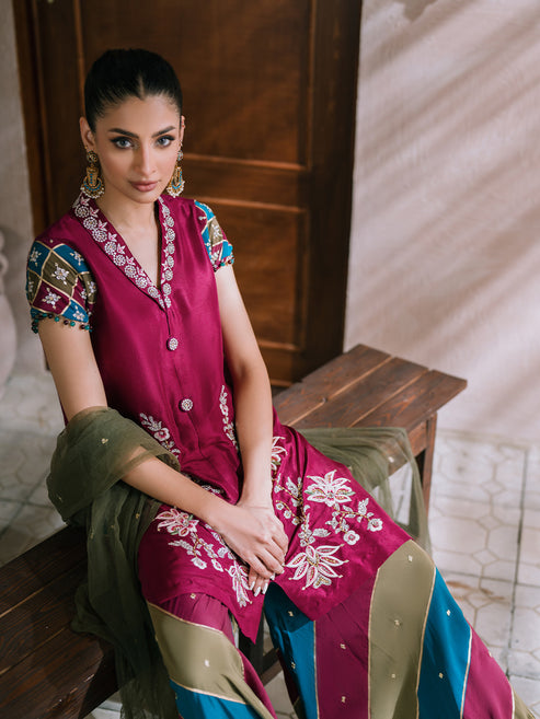 Farah Zubair | Luxury Pret | Inara by Farah Zubair - Designer Dress - Type: Ladies Clothes - Available at Libayah - 100% Original