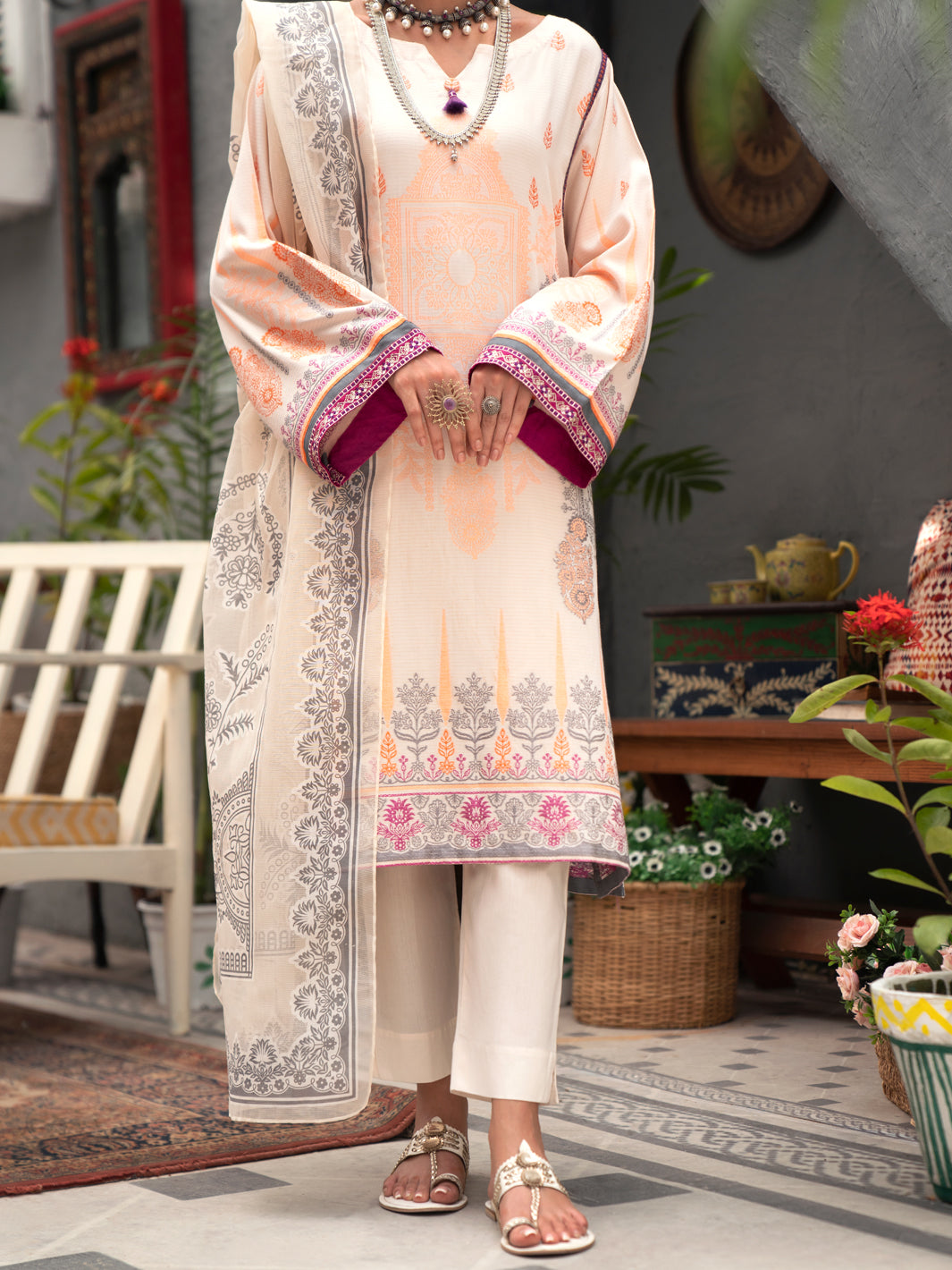 Almirah | Luxury Edit | AWP-3PS-555 by Almirah - Designer Dress - Type: Luxury - Available at Libayah - 100% Original