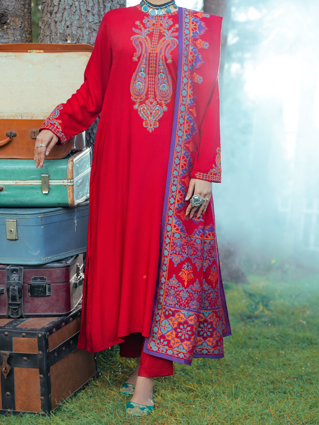 Almirah | Luxury Edit | AWP-3PS-535 by Almirah - Designer Dress - Type: Luxury - Available at Libayah - 100% Original