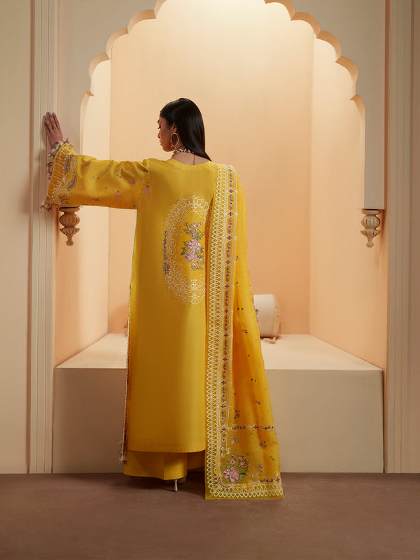 Bin Ilyas | Mashriq Luxury Lawn 26 | D-111-A by Bin Ilyas - Designer Dress  - Type : Ladies Clothes - Available at Libayah - 100% Original 