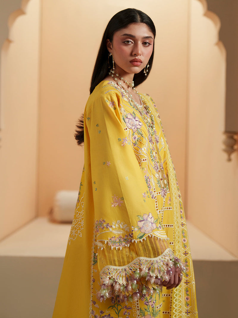 Bin Ilyas | Mashriq Luxury Lawn 26 | D-111-A by Bin Ilyas - Designer Dress  - Type : Ladies Clothes - Available at Libayah - 100% Original 