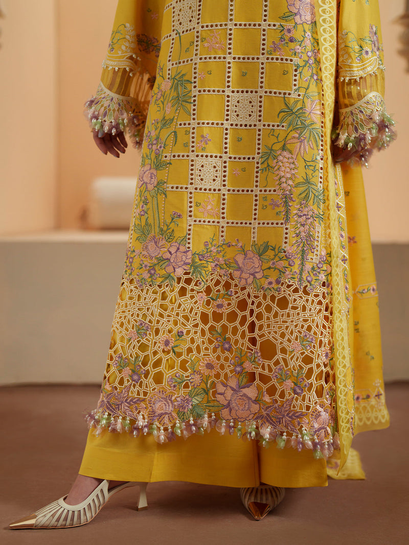 Bin Ilyas | Mashriq Luxury Lawn 26 | D-111-A by Bin Ilyas - Designer Dress  - Type : Ladies Clothes - Available at Libayah - 100% Original 