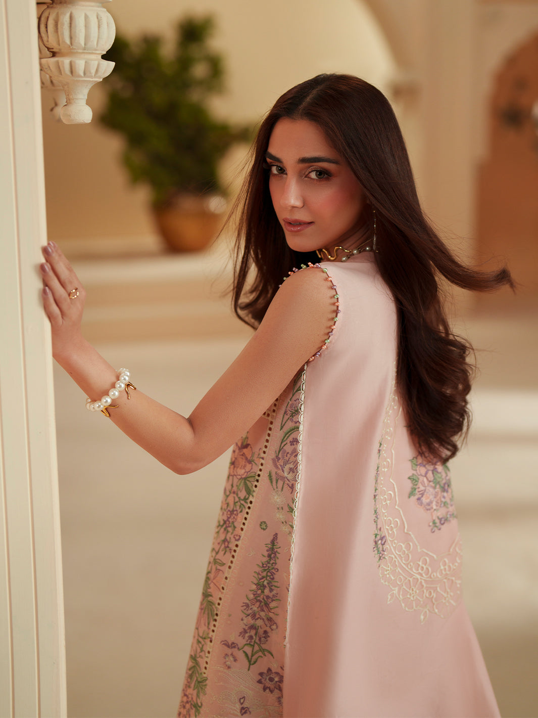 Bin Ilyas | Mashriq Luxury Lawn 26 | D-111-B by Bin Ilyas - Designer Dress  - Type : Ladies Clothes - Available at Libayah - 100% Original 