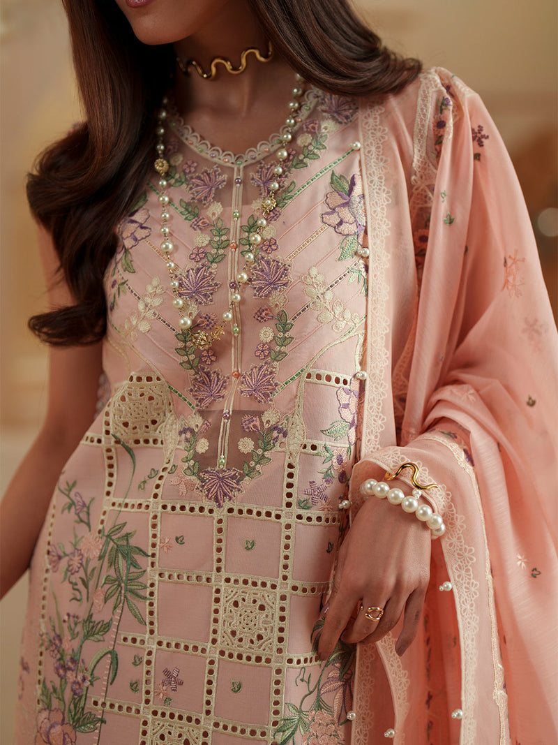 Bin Ilyas | Mashriq Luxury Lawn 26 | D-111-B by Bin Ilyas - Designer Dress  - Type : Ladies Clothes - Available at Libayah - 100% Original 