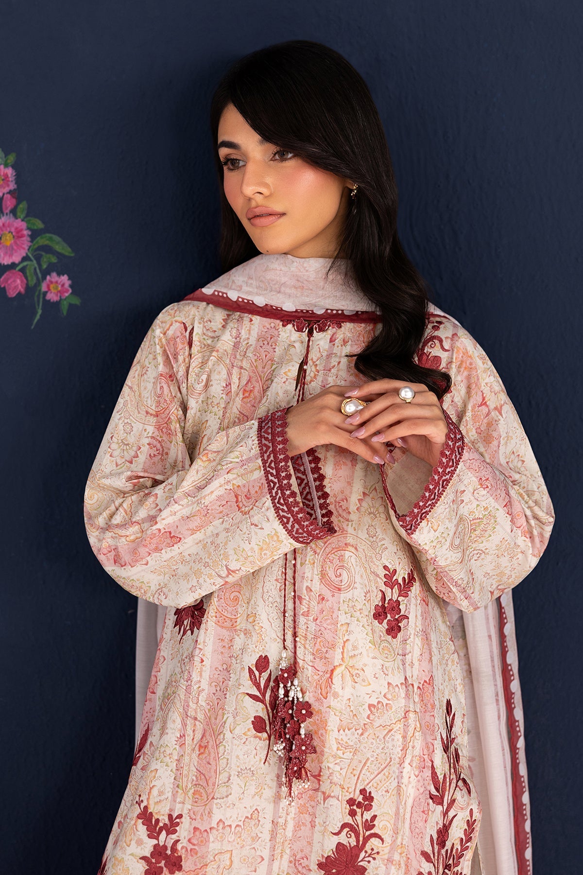Baroque | Luxury Summer Pret | UF-4457 by Baroque - Designer Dress  - Type : Ladies Clothes - Available at Libayah - 100% Original 
