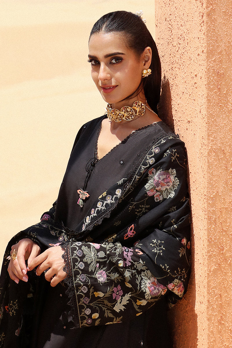 Cross Stitch | Eid Lawn 24 | DEEP SHADOW by Cross Stitch - Designer Dress - Type: Ladies Clothes - Available at Libayah - 100% Original