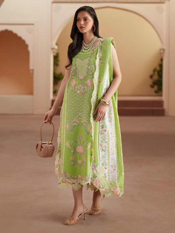 Bin Ilyas | Mashriq Luxury Lawn 26 | D-112-A by Bin Ilyas - Designer Dress  - Type : Ladies Clothes - Available at Libayah - 100% Original 