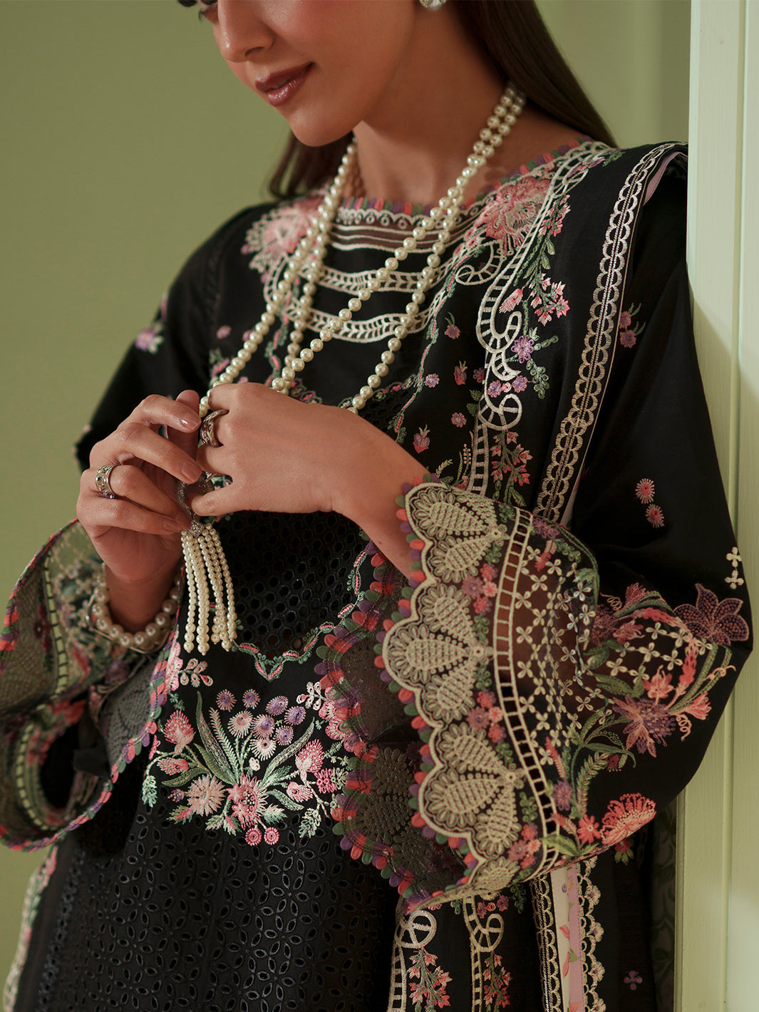 Bin Ilyas | Mashriq Luxury Lawn 26 | D-112-B by Bin Ilyas - Designer Dress  - Type : Ladies Clothes - Available at Libayah - 100% Original 