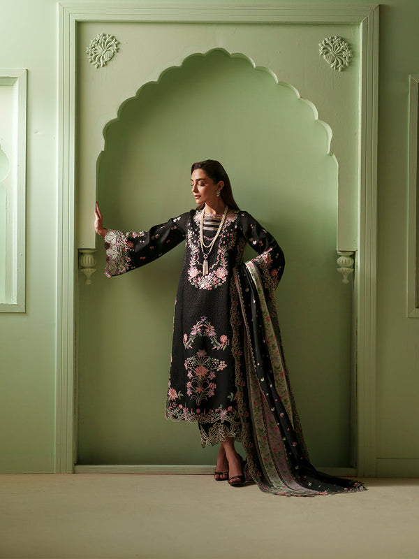 Bin Ilyas | Mashriq Luxury Lawn 26 | D-112-B by Bin Ilyas - Designer Dress  - Type : Ladies Clothes - Available at Libayah - 100% Original 