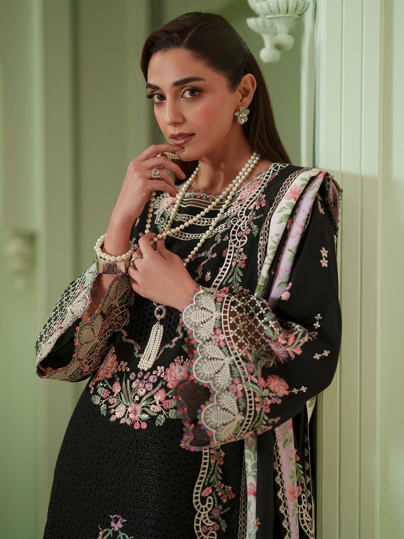Bin Ilyas | Mashriq Luxury Lawn 26 | D-112-B by Bin Ilyas - Designer Dress  - Type : Ladies Clothes - Available at Libayah - 100% Original 
