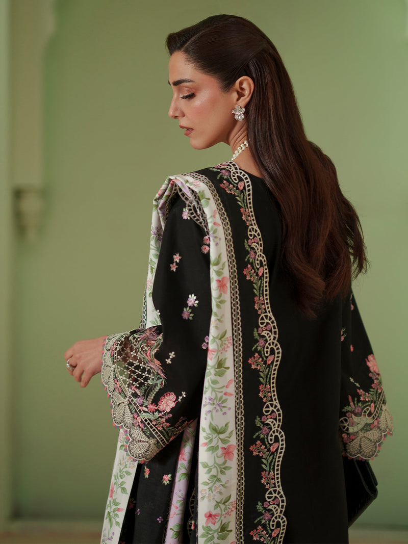 Bin Ilyas | Mashriq Luxury Lawn 26 | D-112-B by Bin Ilyas - Designer Dress  - Type : Ladies Clothes - Available at Libayah - 100% Original 