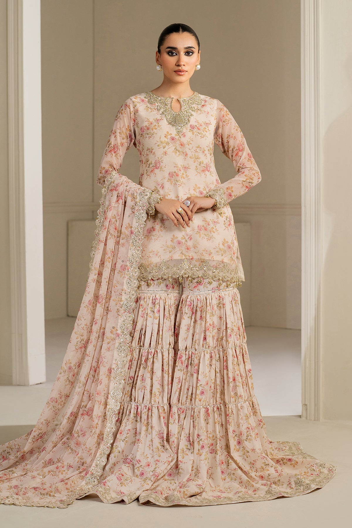 Baroque | Formal Collection | UF-4164 by Baroque - Designer Dress  - Type : Ladies Clothes - Available at Libayah - 100% Original 