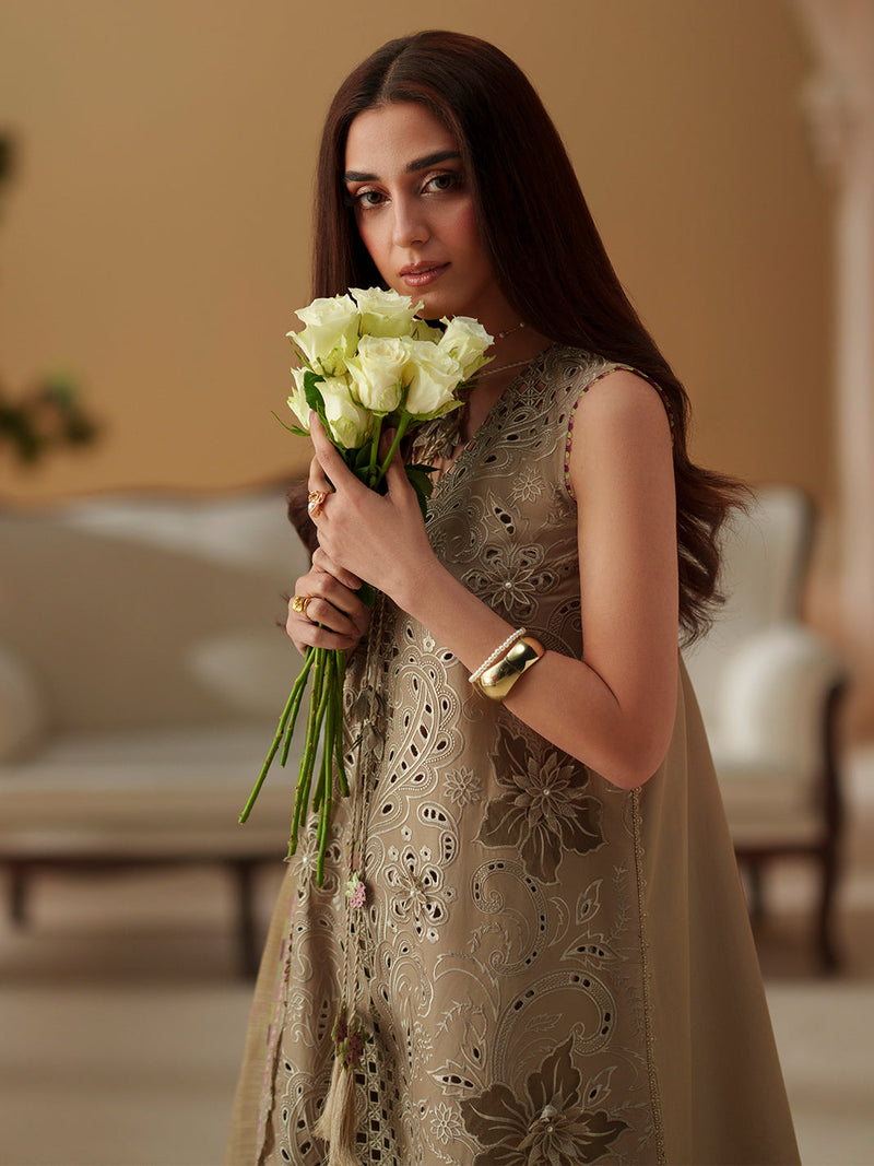 Bin Ilyas | Mashriq Luxury Lawn 26 | D-113-A by Bin Ilyas - Designer Dress  - Type : Ladies Clothes - Available at Libayah - 100% Original 