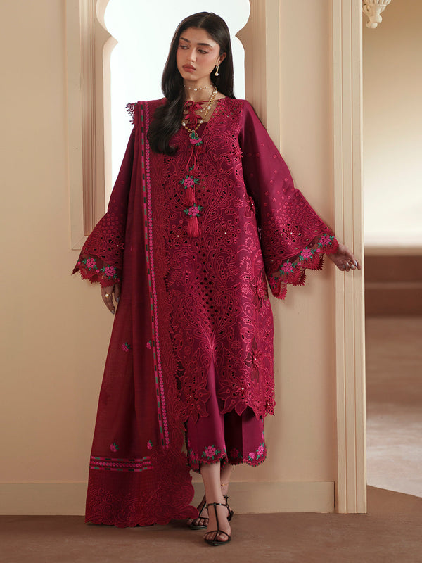 Bin Ilyas | Mashriq Luxury Lawn 26 | D-113-B by Bin Ilyas - Designer Dress  - Type : Ladies Clothes - Available at Libayah - 100% Original 