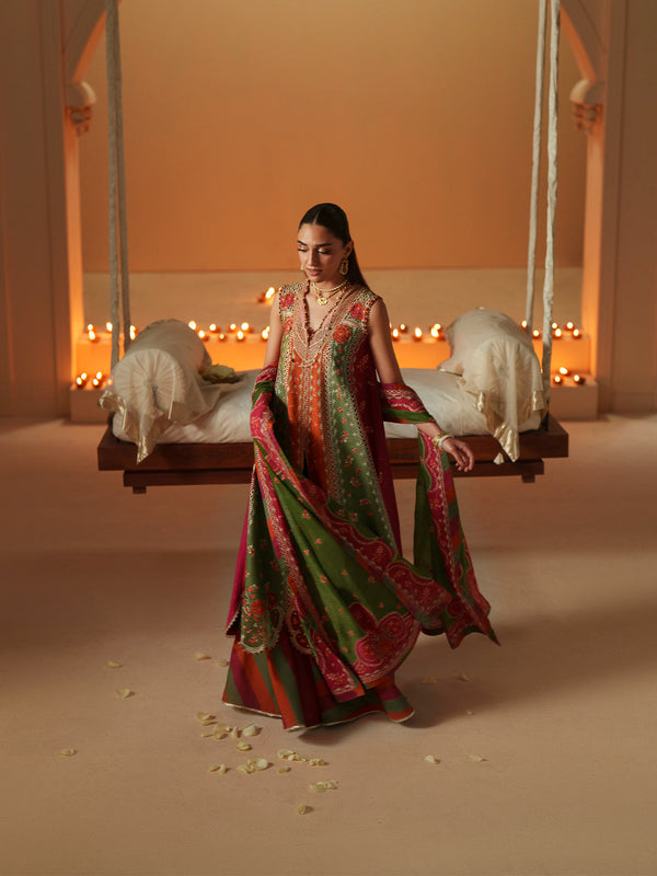 Bin Ilyas | Mashriq Luxury Lawn 26 | D-114-B by Bin Ilyas - Designer Dress  - Type : Ladies Clothes - Available at Libayah - 100% Original 