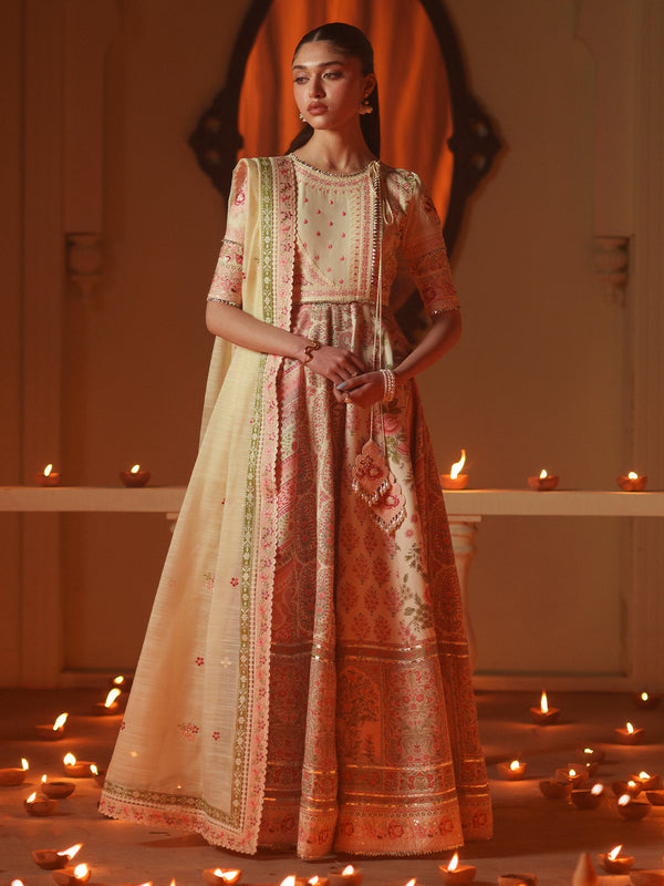 Bin Ilyas | Mashriq Luxury Lawn 26 | D-115-A by Bin Ilyas - Designer Dress  - Type : Ladies Clothes - Available at Libayah - 100% Original 