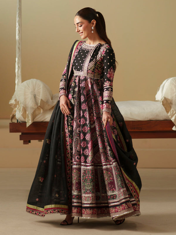 Bin Ilyas | Mashriq Luxury Lawn 26 | D-115-B by Bin Ilyas - Designer Dress  - Type : Ladies Clothes - Available at Libayah - 100% Original 