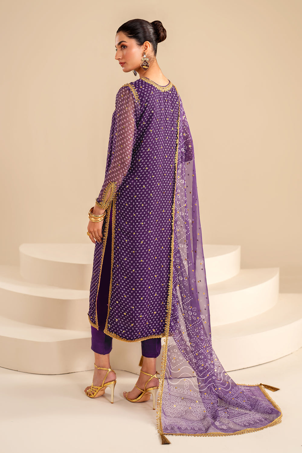 Baroque | Formals Collection | EMBROIDERED CHIFFON UF-625 by Baroque - Designer Dress  - Type : Ladies Clothes - Available at Libayah - 100% Original 