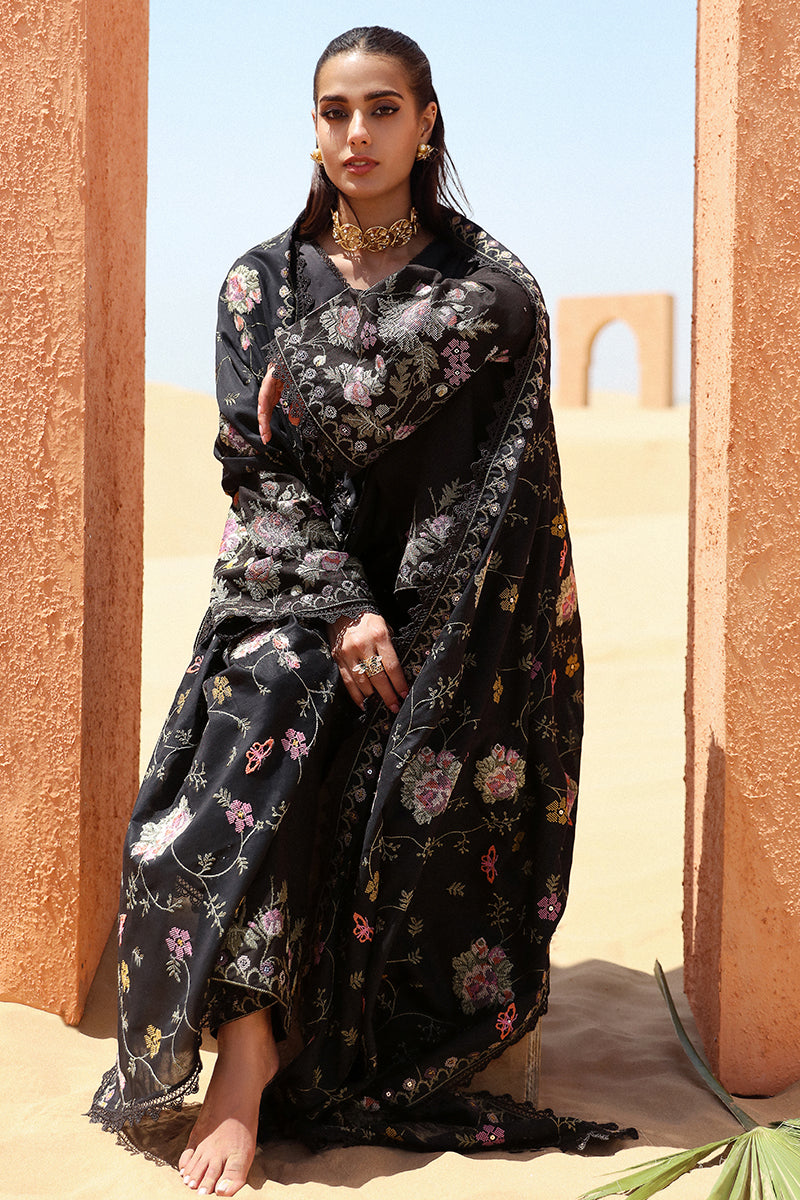 Cross Stitch | Eid Lawn 24 | DEEP SHADOW by Cross Stitch - Designer Dress - Type: Ladies Clothes - Available at Libayah - 100% Original